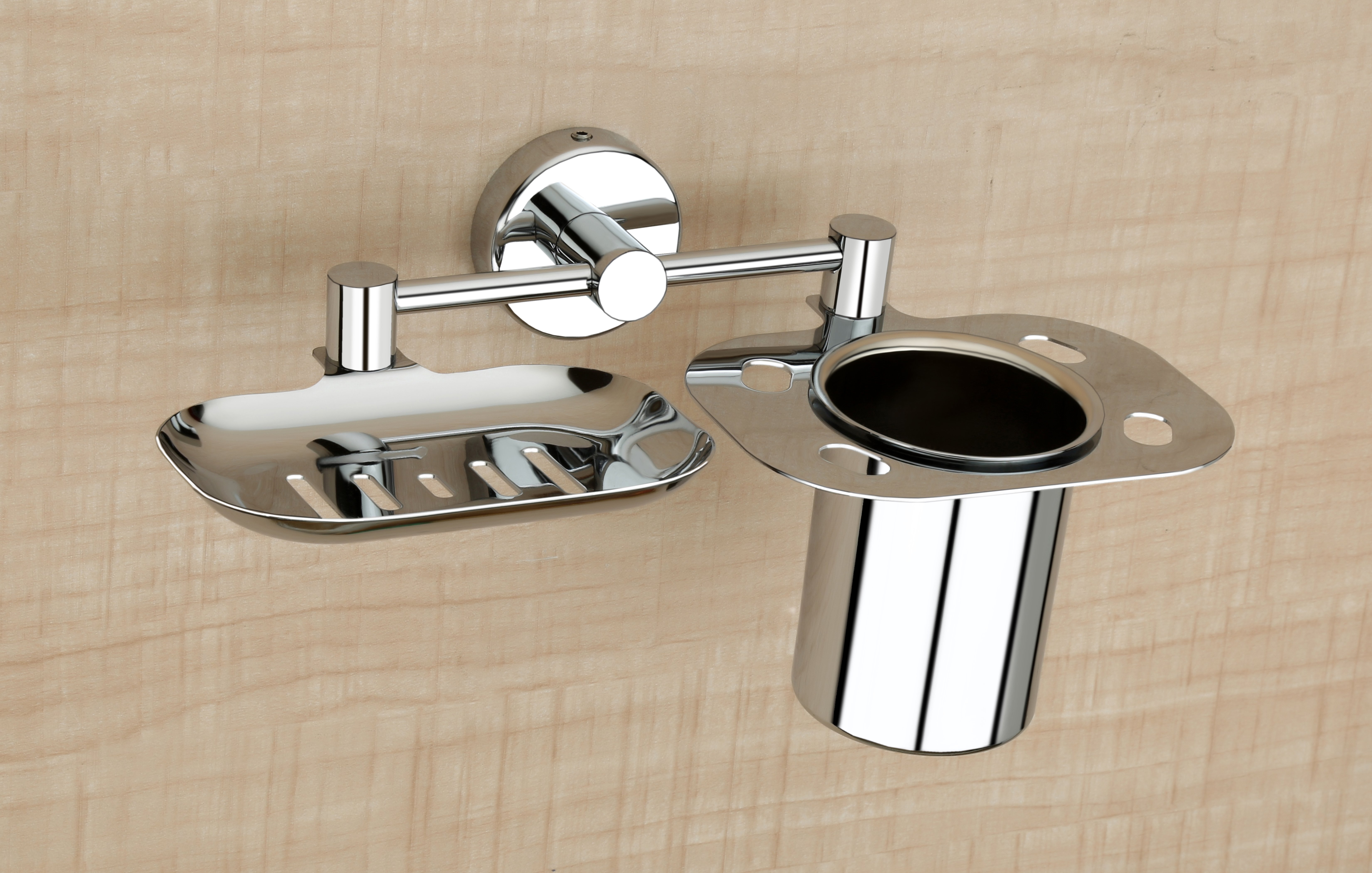 Clix Soap Dish with Tumbler Holder